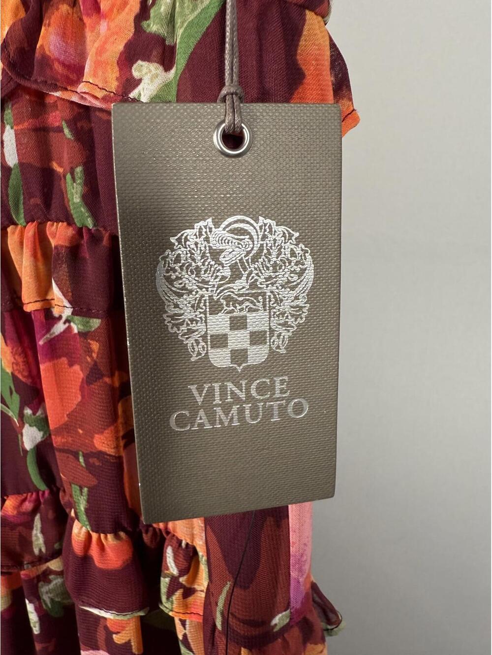NWT Vince Camuto Floral Ruffle Maxi Dress Size 4 - Picture 7 of 7